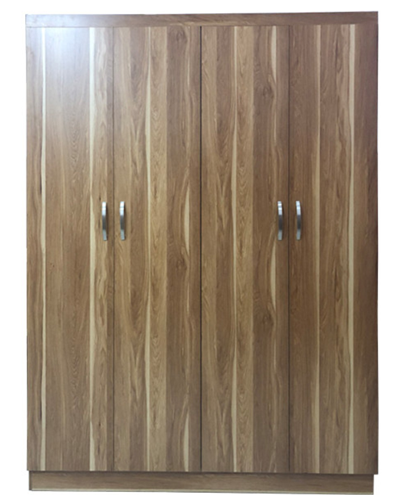 Tủ quần áo gỗ ép 1m6 GMDF21 mầu nâu vân giả gỗ thiết kế 02 buồng, 04 cánh khép bản lề, 02 hộc để quần áo gấp, 02 thanh treo quần áo, 01 ngăn kéo nhỏ