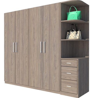 Tủ quần áo gỗ ép 1m6 GMDF09 2000x2000x540mm trang trí không gian phòng ngủ giá rẻ tại hà đông hà nội thiết kế đẹp