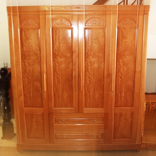 sigviet nội thất đẹp với mẫu thiết kế tủ gỗ kích thước rộng 200 cao 200 sâu 60 cm thiết kế tủ 4 cánh cùng hai bản lề đẹp