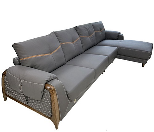 mẫu ghế sofa ghi xám gsf10 gỗ tần bì