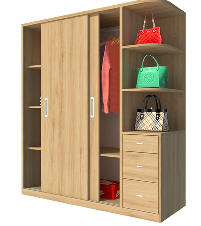 Tủ quần áo gỗ GMDF16 rộng 200 cm cao 200 cm sâu 52 cm giá rẻ