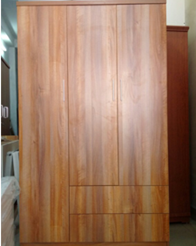 Tủ quần áo gỗ ép GMDF02 nội thất Sigviet với kích thước 120x200x52cm với tủ gỗ ép công nghiệp thiết kế ngăn kéo nhỏ đẹp bán lử thị trường Hà Nội.