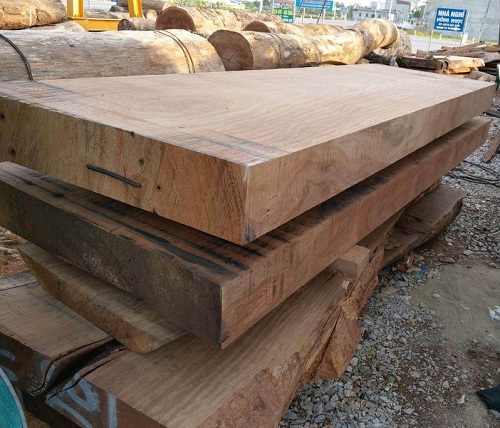 phôi sập gỗ nguyên khối đã xẻ