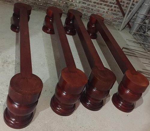 Chân kê tròn chiếu ngựa gỗ 2400x2200x20cm