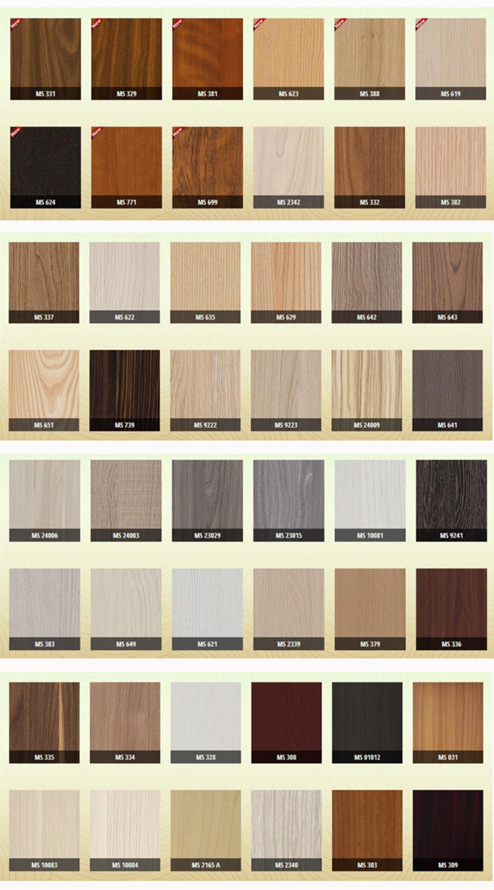 Bảng mầu gỗ laminate an cường