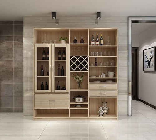 tủ rượu trang trí phòng khách gỗ MDF