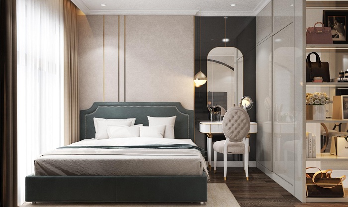 Thiết kế nội thất căn hộ 2 phòng ngủ Vinhome Symphony sài đồng long biên