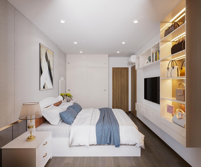 thiết kế thi công nội thất căn 3 phòng ngủ Vinhome Symphony Sài Đồng