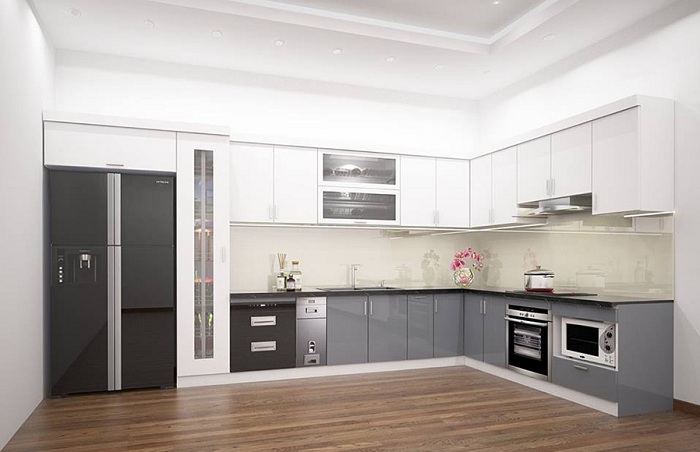 Tủ gỗ ép mdf lõi xanh chống ẩm phủ acrylic