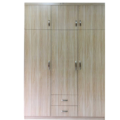 Tủ quần áo gỗ công nghiệp 2 buồng chính ba cánh mở bản lề