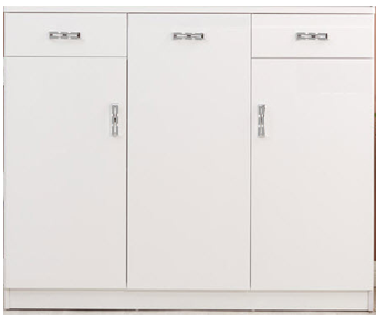 Tủ đựng giầy 120cm gỗ công nghiệp trắng GTG04