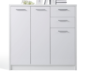 Tủ đựng giầy 1m gỗ MDF trắng GTG01
