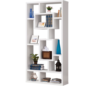 vách ngăn, kệ trưng bầy, rộng 90 melamine màu trắng