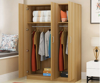 Tủ quần áo vân sồi kẻ sọc 1m2 giá rẻ