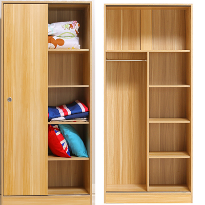 thiết kế bên trong Tủ quần áo rộng 80cm cửa lùa 2 cánh cao 180cm sâu 50cm