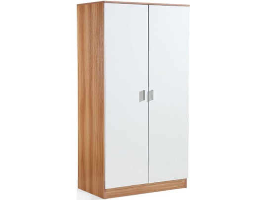 Tủ quần áo gỗ công nghiệp 80cm vân sồi cánh trắng giá rẻ