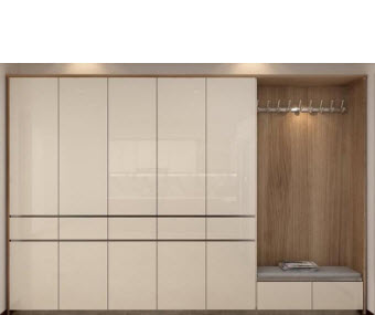 Tủ quần áo 2m4x2mx52 kết hợp móc treo quần áo