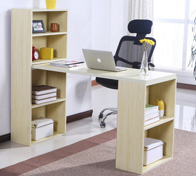 Bàn làm việc nhiều ngăn giá sách vân gỗ sồi cho học sinh