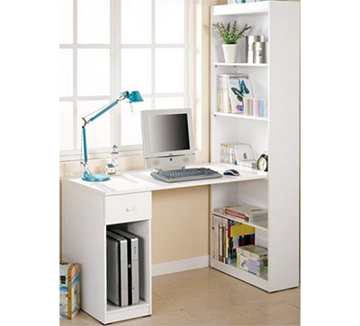 Bàn liền giá sách gỗ công nghiệp hiện đại giá rẻ nhiều tầng