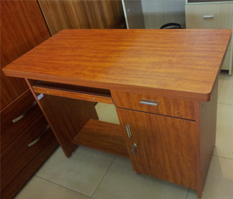 Bàn học văn phòng vân gỗ lát kích thước 1m