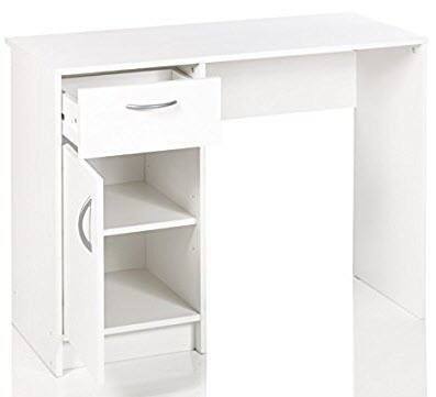 Hình ảnh thực tế bên trong bàn gỗ ép 1m