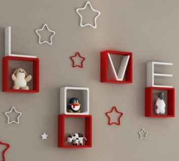 kệ trang trí gắn tường chữ love sang trọng hiện đại giá rẻ