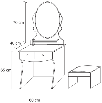 Bàn phấn trang điểm thiết kế đẹp