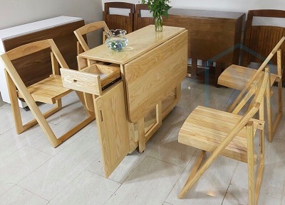 Bàn ăn thông minh ghế có thể gấp gọn diện tích