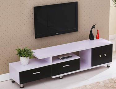 KỆ TI VI RÚT 1M6 màu sồi, trắng kết hợp đen KTV112