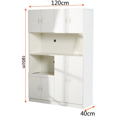 Kệ tủ nhiều ngăn 1m2 màu trắng TDN17 Gỗ công nghiệp MDF giá rẻ