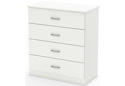 Tủ gỗ công nghiệp 4 ngăn kéo rộng 80cm để đồ gia dụng MDF Màu trắng