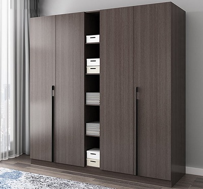 Tủ quần áo cao cấp cốt lõi xanh GMDF134 kích thước Rộng 1800 x 520 x 2000mm thiết kế gồm tủ chính, cánh cửa lùa, ngăn kéo được làm bằng gỗ MDF lõi xanh