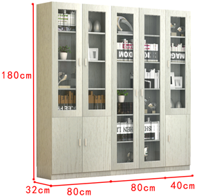 thiết kế Tủ sách 3 tủ riêng hiện đại KS11 kích thước Rộng 200 cm lắp ghép giá rẻ
