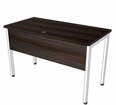Bàn chân sắ yếm gỗ đơn giản BHV87 chân sắt sơn tĩnh điện ống thép 40×40 Mặt bàn gỗ công nghiệp Melamine cao cấp Phía trước có yếm gỗ trang trí BCS1260Y1