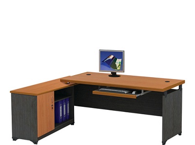 Bàn làm việc trưởng phòng newtrend BHV123 bàn chính + bàn tủ phụ NTP1880