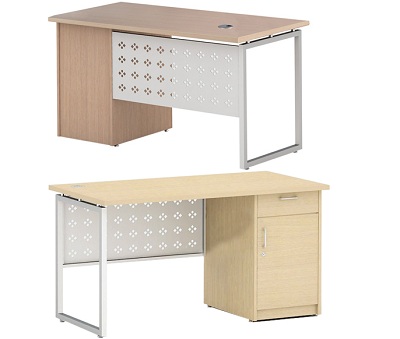 Bàn văn phòng yếm lửng tôn đột lỗ hoa văn BHV138 HR140HLC2Y1