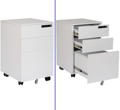 Hộc sắt di động sơn tĩnh điện màu trắng Màu trắng S26 TDN38 HS5DT