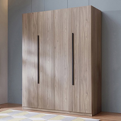 Tủ đựng quần áo gia đình 157cm gỗ ép GMDF156 kích thước Rộng 1.57 x 0.6 x 2.11m thiết kế tủ chính được làm bằng gỗ MDF lõi xanh ngăn được bố trí hợp lý
