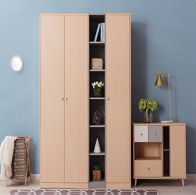 Tủ quần áo gỗ MDF lõi xanh chống ẩm chất lượng GMDF205 kích thước Rộng 1537 x 600 x 2198mm Vân gỗ thiết kế tủ chính gỗ MDF lõi xanh Không gian lưu trữ 1537 x 600 x 2198mm