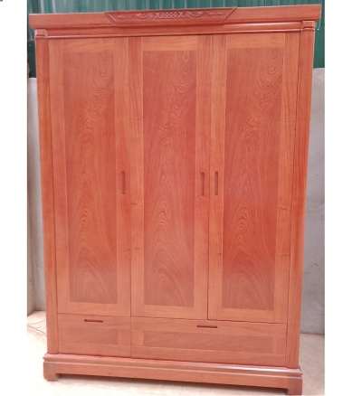 Tủ quần áo gỗ hương đá 3 cánh sang trọng hiện đại rộng 150cm