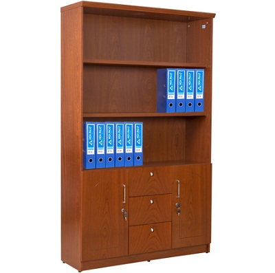 Tủ bí tư gỗ công nghiệp phủ Verneer TVP30 3 buồng có khoang trên 2 đợt DC1240VM9 DC1240V9