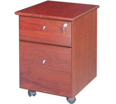 Tủ di động văn phòng gỗ công nghiệp Màu nâu TDN67 có 2 ngăn kéo M1D1F