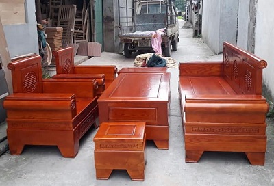 Bàn ghế sofa dáng pháo hiện đại