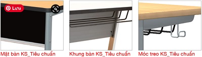 Mặt bàn khung bàn móc treo bàn đơn kotobukise SDA-265