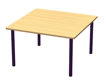 Bàn thư viện Kotobuki Sea vuông FTA-1200 kích thước Dài 120 x 120