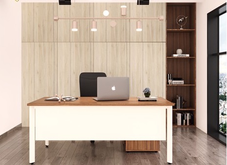 Bàn lãnh đạo gỗ ép MFC chân ống oval BHV196