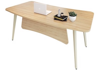 Mẫu Bàn giám đốc gỗ kết hợp chân sắt BHV187