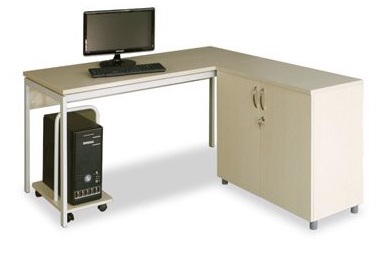 Bàn nhân viên chân sắt hộp mặt gỗ ép BHV221