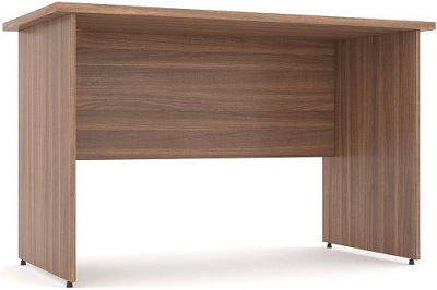 Bàn làm việc văn phòng yếm lửng phủ melamine vân óc chó BONC235