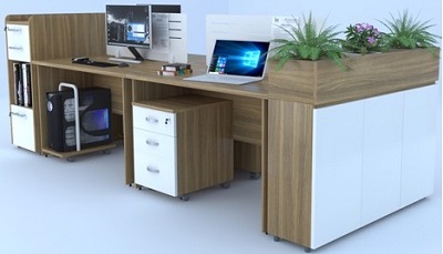 Phối cảnh Bàn làm việc văn phòng BONC235